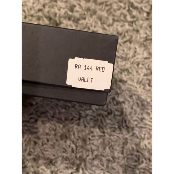 NEW IN BOX RAIKA Valet Tray Catchall Leather 7" Square Snap RED Organizer - Picture 7 of 7